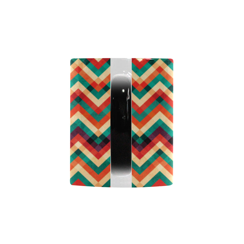 zigzag  chevron colorful pattern Morphing Mug Heat Changing Mug