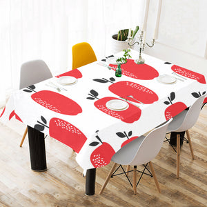 red apples white background Tablecloth