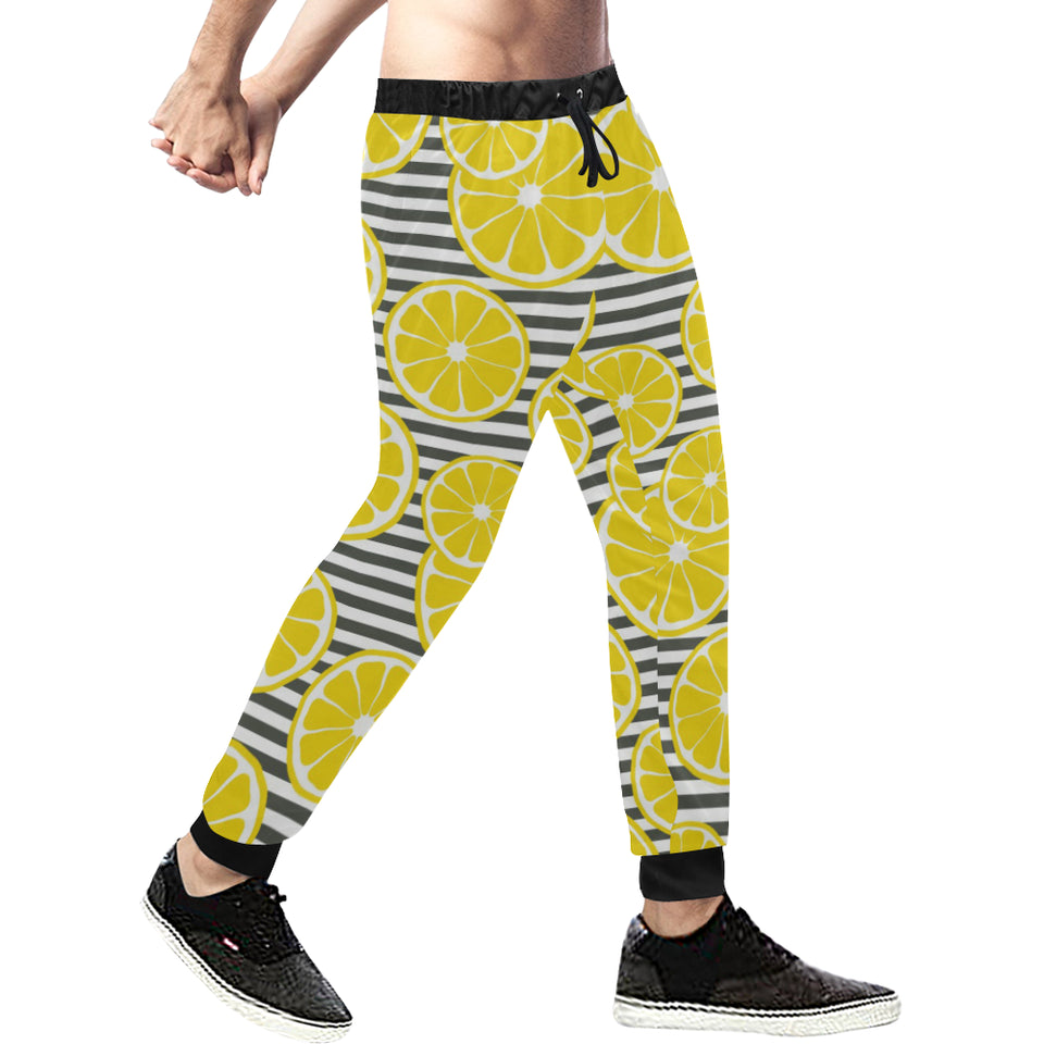 slice of lemon design pattern Unisex Casual Sweatpants