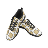 Bread Toast Pattern Print Design 03 Men's Breathable Sneakers ( Model 055)