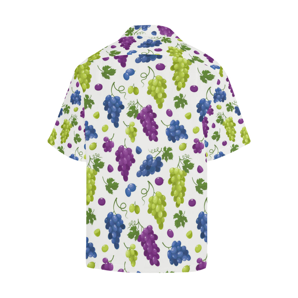 Grape pattern Men's All Over Print Hawaiian Shirt