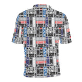 Skate Board Pattern Print Design 04 Men's All Over Print Polo Shirt