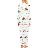 Cute Chihuahua puppie pattern Women's All Over Print Pajama Set