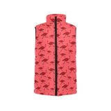 Ostrich Pattern Print Design 03 Men's Padded Vest