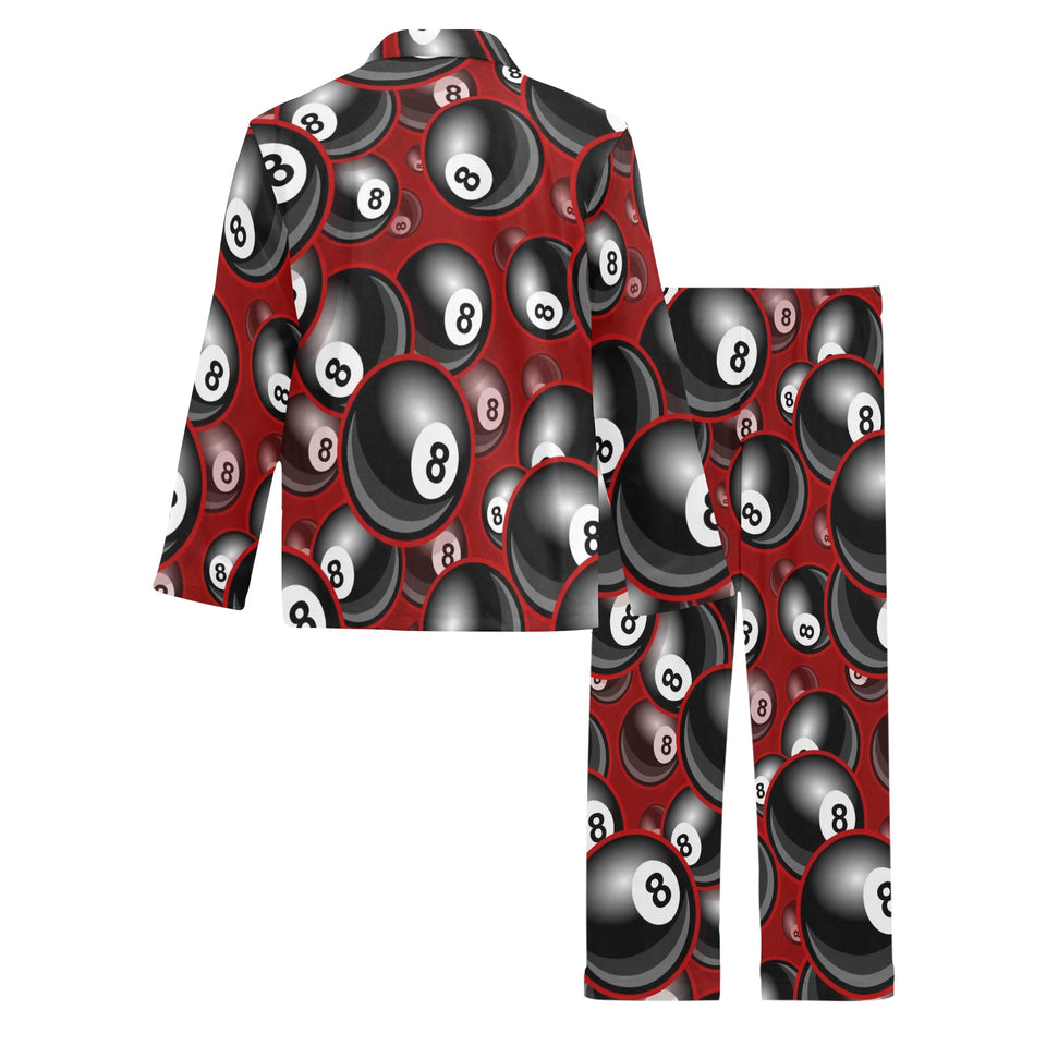 Billiard Ball Pattern Print Design 05 Men's Long Pajama Set