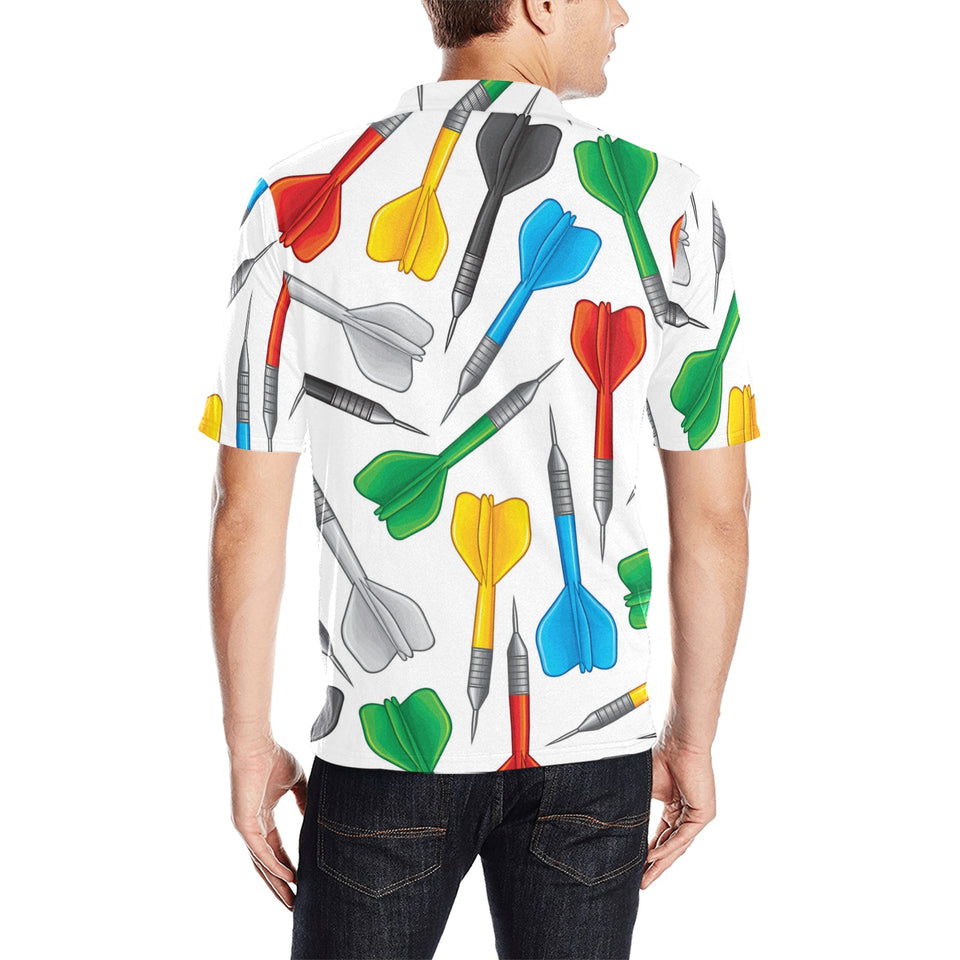 Darts Pattern Print Design 03 Men's All Over Print Polo Shirt