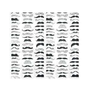 Mustache Beard Pattern Print Design 04 Gauze Curtain