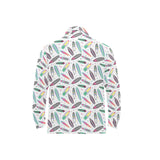 Surfboard Pattern Print Design 04 Men's Long Sleeve Polo Shirt
