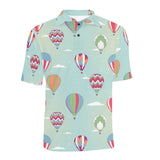 Hot Air Balloon design Pattern Men's All Over Print Polo Shirt