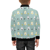 Cute hamster cheese pattern Kids' Boys' Girls' Bomber Jacket