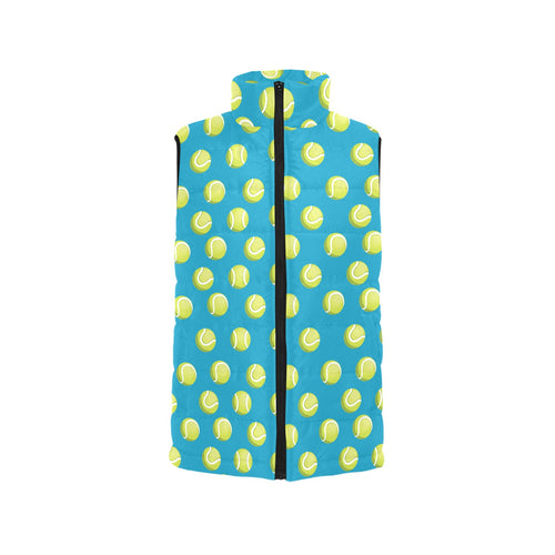 Tennis Pattern Print Design 05 Men's Padded Vest