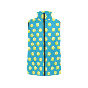 Tennis Pattern Print Design 05 Men's Padded Vest