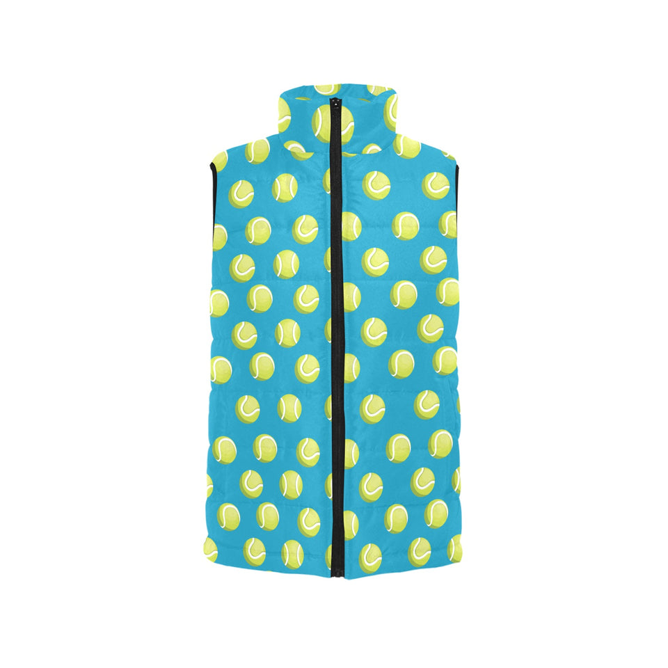Tennis Pattern Print Design 05 Men's Padded Vest