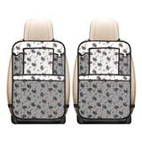 Ostrich Pattern Print Design 02 Car Seat Back Organizer