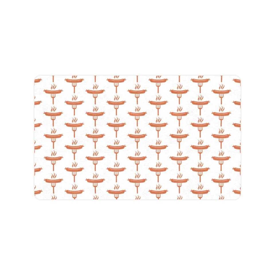 Sausage Pattern Print Design 05 Doormat