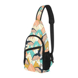 Eagle Pattern Print Design 02 All Over Print Chest Bag