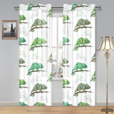 Chameleon lizard pattern Gauze Curtain