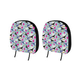 Stingray Pattern Print Design 01 Car Headrest Cover