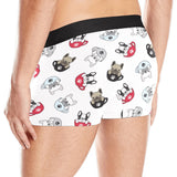 French bulldog cup paw pattern Men's All Over Print Boxer Briefs Men's Underwear