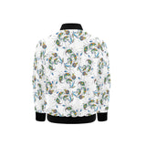 Peacock feather pattern Kids' Boys' Girls' Bomber Jacket