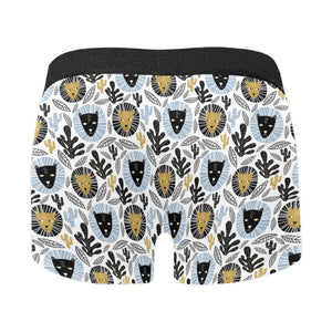 Lion Pattern Print Design 05 Men's All Over Print Boxer Briefs Men's Underwear
