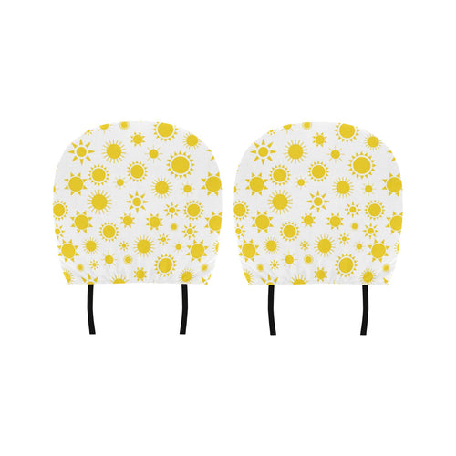 Sun pattern Car Headrest Cover