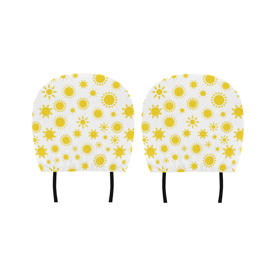 Sun pattern Car Headrest Cover