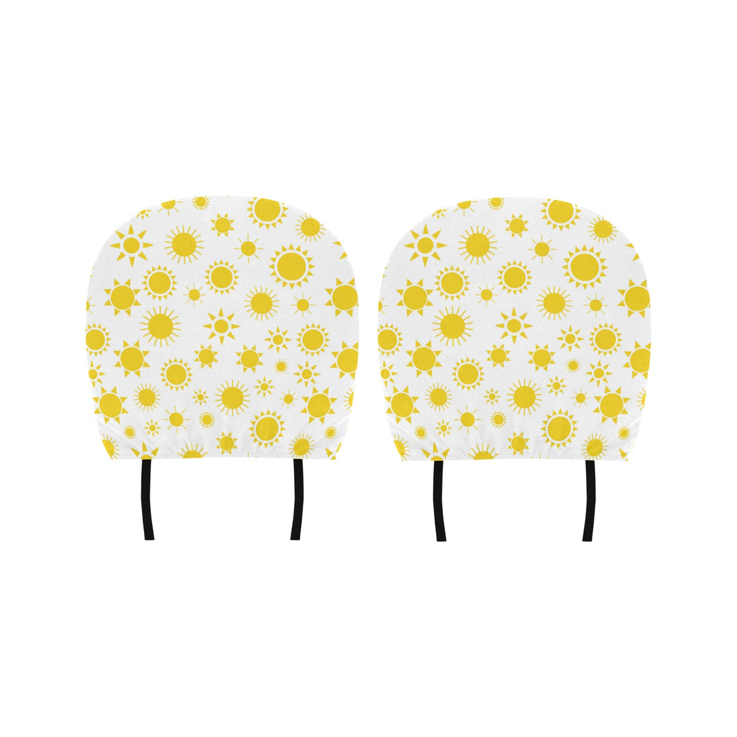 Sun pattern Car Headrest Cover
