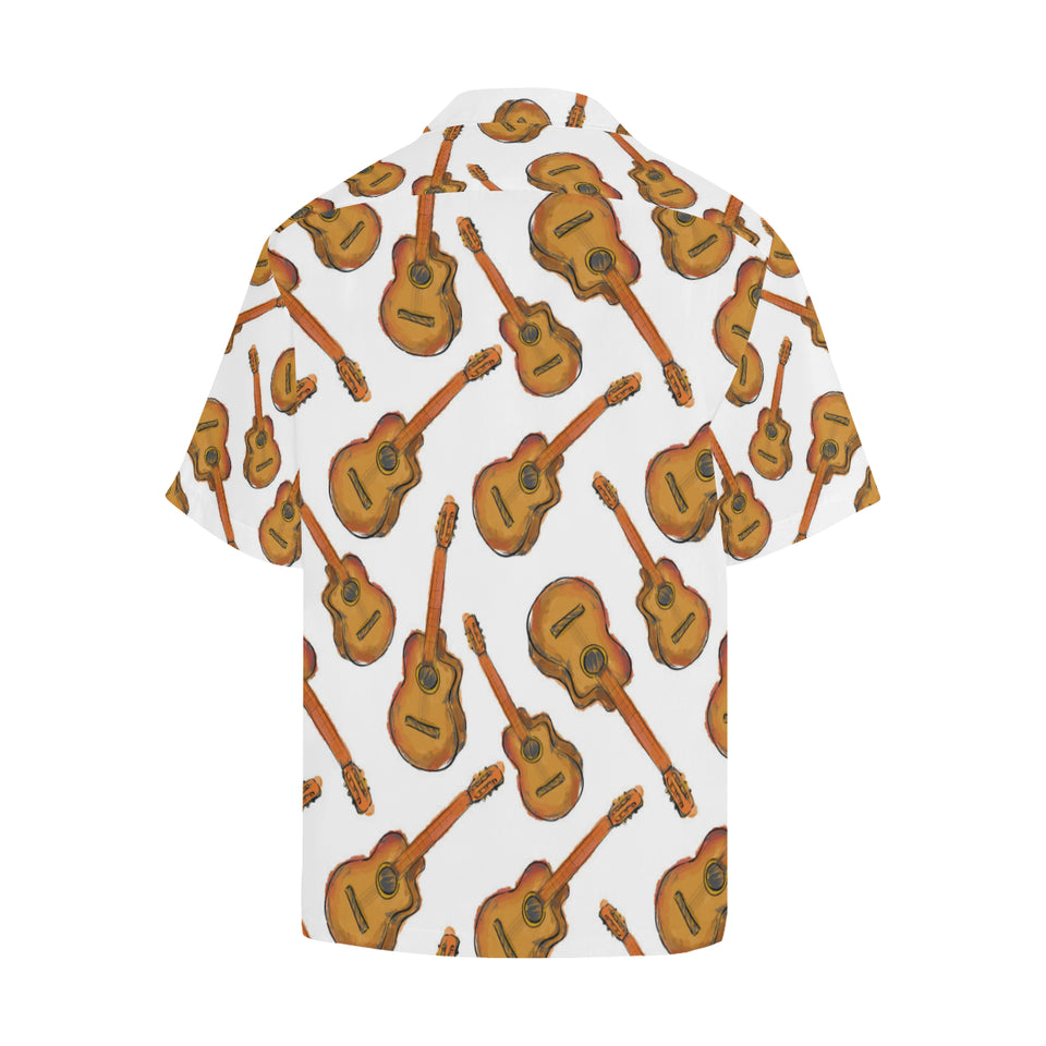 Paint Guitar Pattern Men's All Over Print Hawaiian Shirt