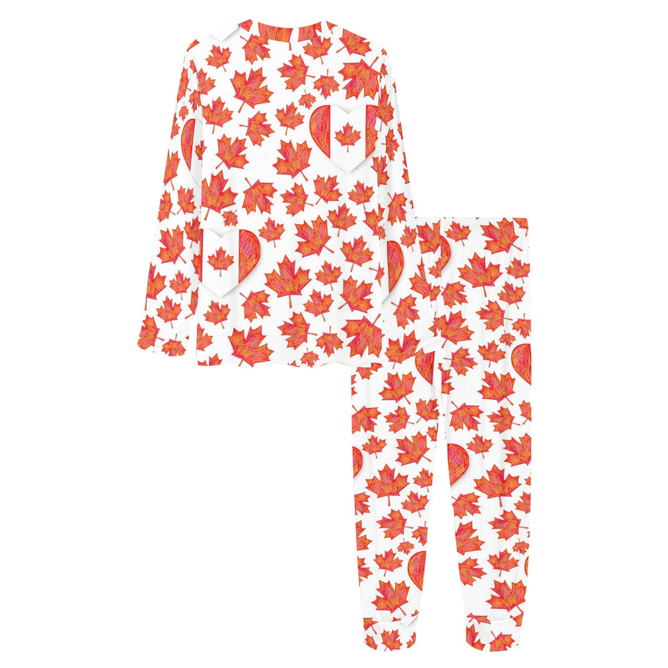 Canada Pattern Print Design 02 Women's All Over Print Pajama Set