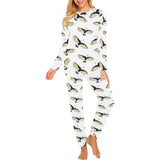 Eagle Pattern Print Design 03 Women's All Over Print Pajama Set