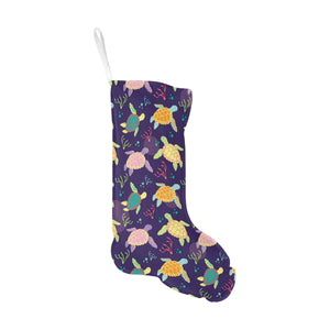 Colorful sea turtle pattern Christmas Stocking