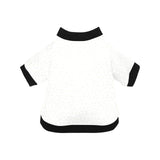 arabic white pattern All Over Print Pet Dog Round Neck Fuzzy Shirt