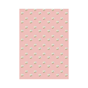 Cute hamster cheese pattern pink background House Flag Garden Flag