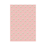 Cute hamster cheese pattern pink background House Flag Garden Flag