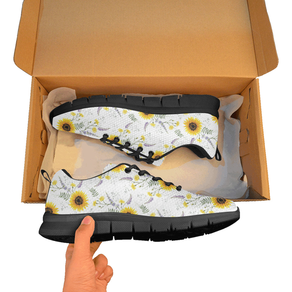beautiful sunflowers pattern Women's Sneaker Shoes