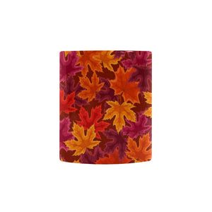 Autumn maple leaf pattern Morphing Mug Heat Changing Mug