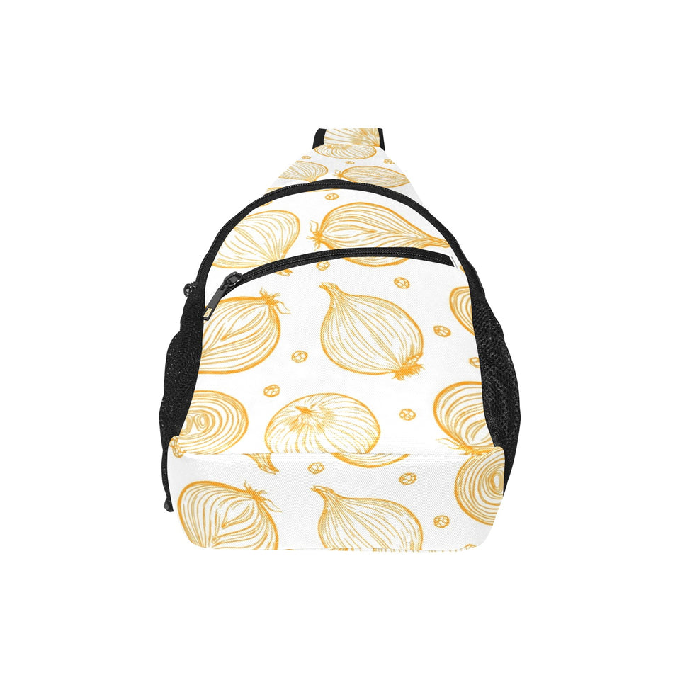 hand drawn onion pattern All Over Print Chest Bag