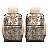 Red tulips and daffodils pattern Car Seat Back Organizer