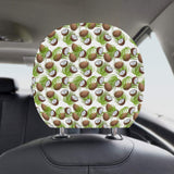 Coconut Pattern Print Design 04 Car Headrest Cover