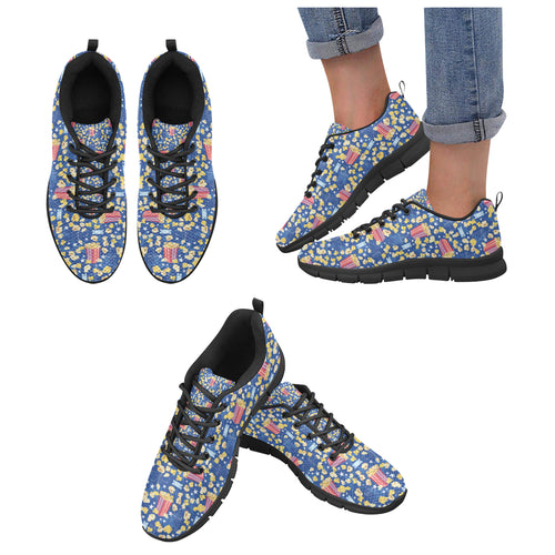 Popcorn Pattern Print Design 01 Women's Sneaker Shoes