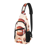 American football ball design pattern All Over Print Chest Bag