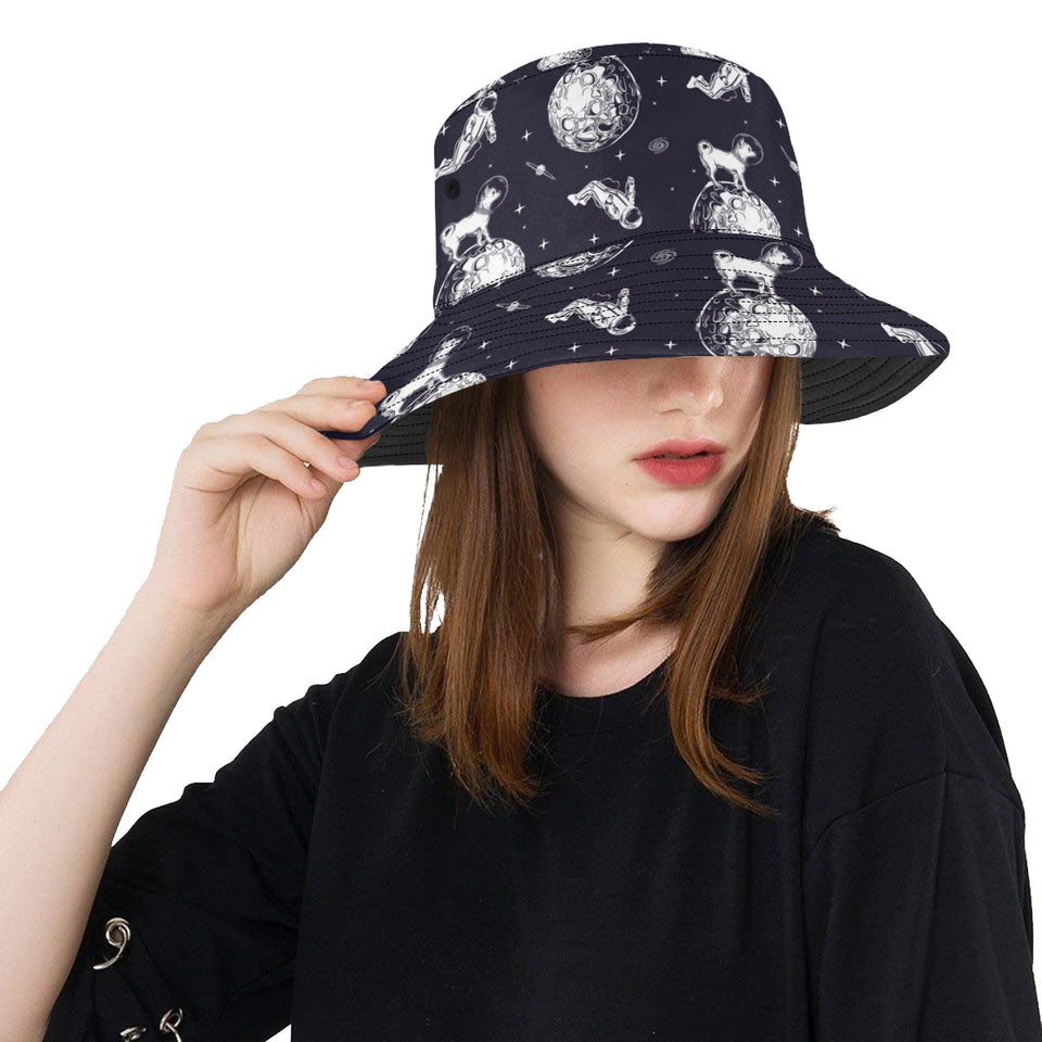 Chihuahua space helmet astronaut pattern Unisex Bucket Hat