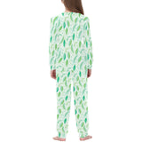 Green Peas Pattern Print Design 01 Kids' Boys' Girls' All Over Print Pajama Set