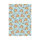 Hand drawn pizza blue background House Flag Garden Flag