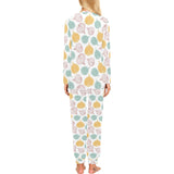 colorful onions white background Women's All Over Print Pajama Set