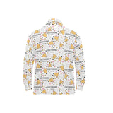 Greyhound Pattern Print Design 03 Men's Long Sleeve Polo Shirt