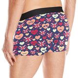 British Pattern Print Design 02 Men's All Over Print Boxer Briefs Men's Underwear