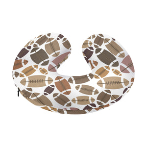 American football ball pattern U-Shaped Travel Neck Pillow