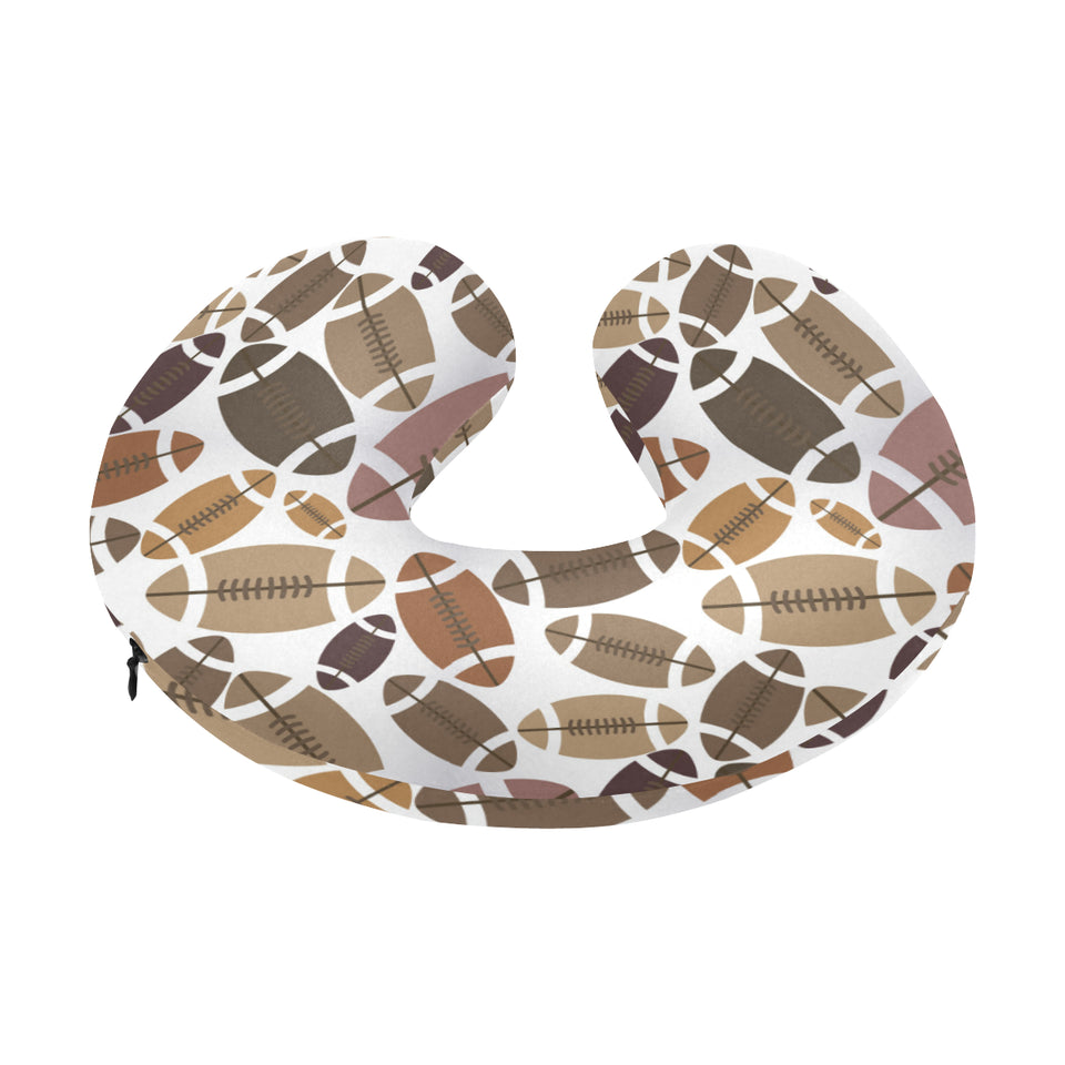 American football ball pattern U-Shaped Travel Neck Pillow